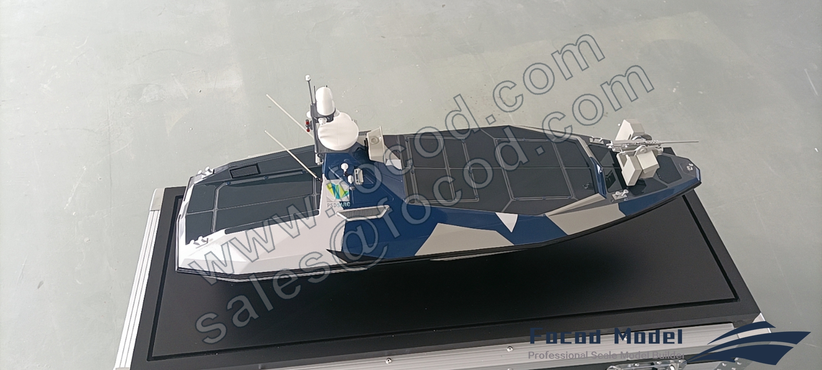 custom made model of Unmanned Surface vessel